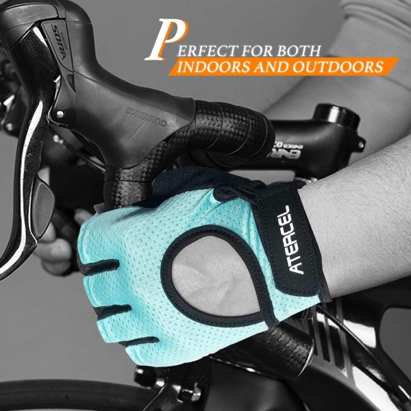 ATERCEL Weight Lifting Gloves Full Palm Protection, Workout Gloves for Gym, Cycling, Exercise, Breathable, Super Lightweight for Mens and Women - Image 4
