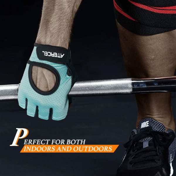 ATERCEL Weight Lifting Gloves Full Palm Protection, Workout Gloves for Gym, Cycling, Exercise, Breathable, Super Lightweight for Mens and Women - Image 5