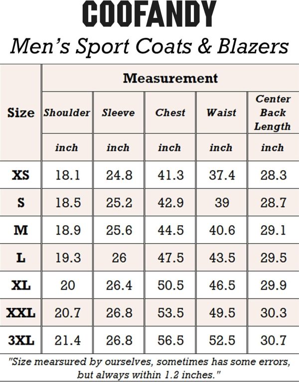 Mens Sport Coat Casual Blazer One Button Business Suit Jacket - Image 6