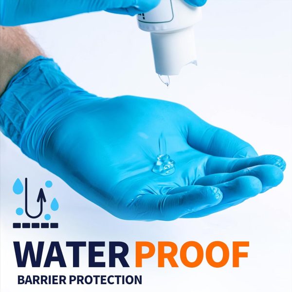 Medical Nitrile Exam Gloves, Latex-Free & Powder-Free Non-Sterile Food Safe Cleaning Disposable Glove, 100 Pcs - Image 9