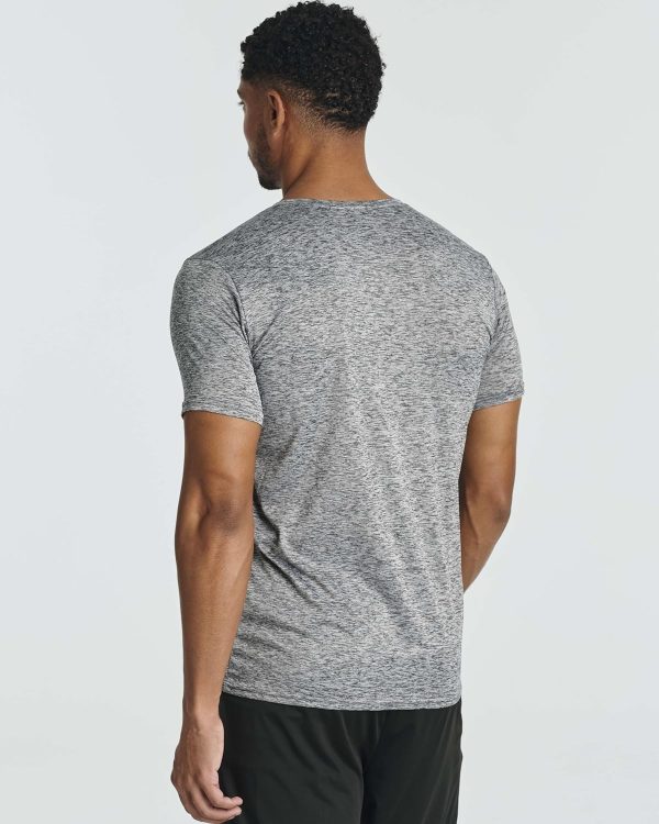 5 Pack: Men’s Short Sleeve Dry Fit Active Crew Neck T Shirt - Athletic Running Gym Workout Tee Tops - Image 3