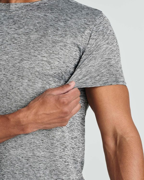 5 Pack: Men’s Short Sleeve Dry Fit Active Crew Neck T Shirt - Athletic Running Gym Workout Tee Tops - Image 5