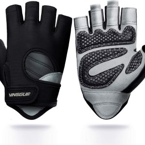 VINSGUIR Workout Gloves for Men and Women, Weight Lifting Gloves with Excellent Grip, Lightweight Gym Gloves for Weightlifting, Cycling, Exercise, Training, Pull ups, Fitness, Climbing and Rowing