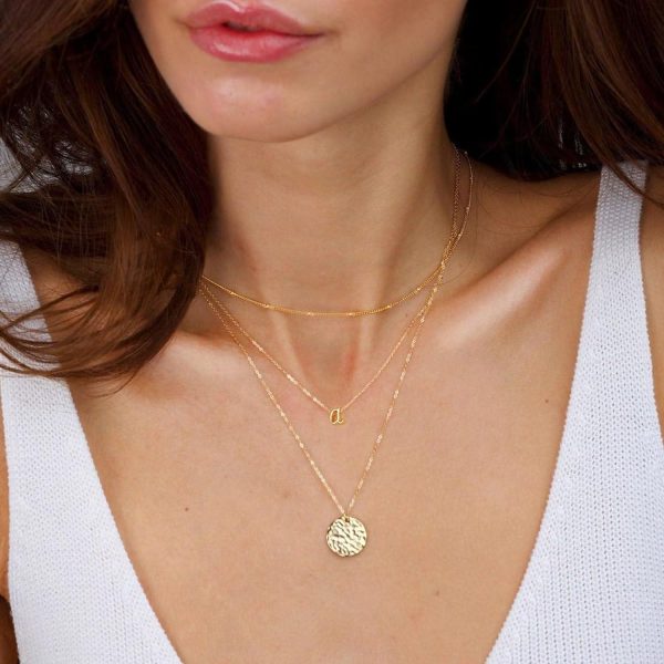 Layered Initial Necklaces for Women Trendy, 14K Gold Plated Letter A-Z Pendant Necklace Tiny Initial Necklace Personalized Monogram Layered Gold Initial Necklaces for Women Jewelry - Image 7